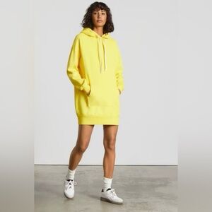 Everlane Women's The Hoodie Dress in Marigold Yellow Size M